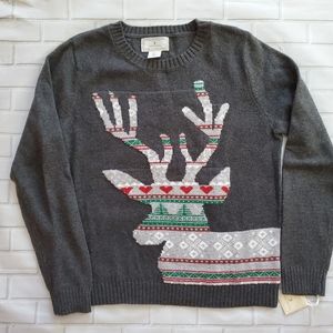 Ruby Moon knit reindeer sweater large